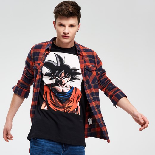 Cropp - T-shirt dragon ball z - Czarny Cropp S