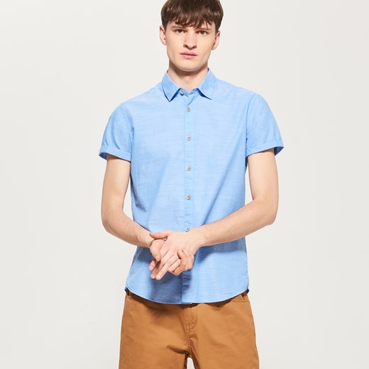 Reserved - Koszula z krótkim rękawem - Niebieski Reserved  XL 