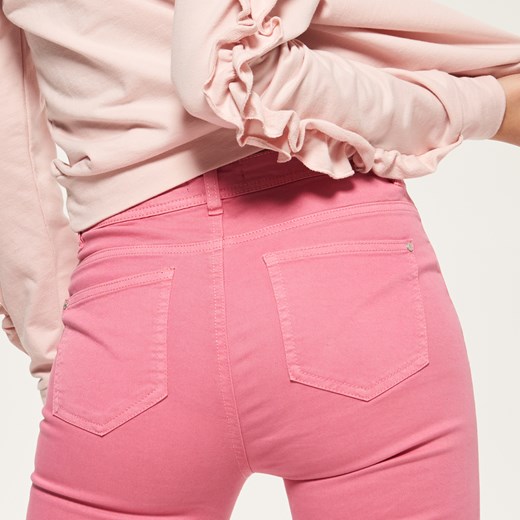 Reserved - Dopasowane spodnie z zamkami - Różowy Reserved  38 