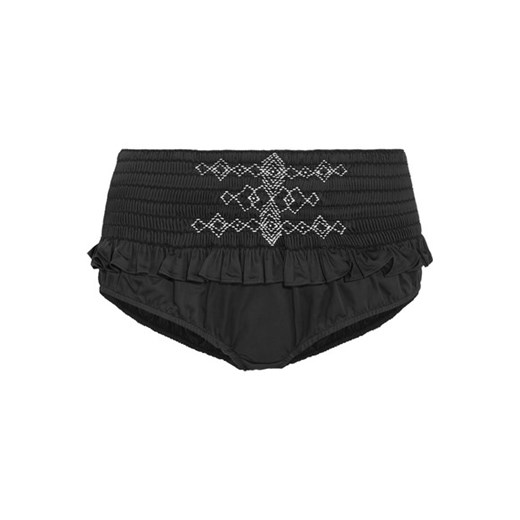 Embroidered smocked cotton shorts    NET-A-PORTER