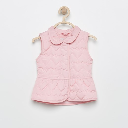 Reserved - Babies` out vest - Różowy Reserved bezowy 74 