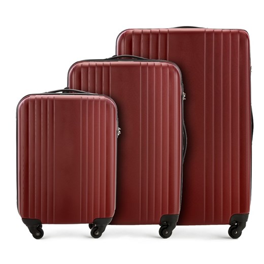 V25-10-92S-30 Set walizek czerwony Wittchen   okazyjna cena 