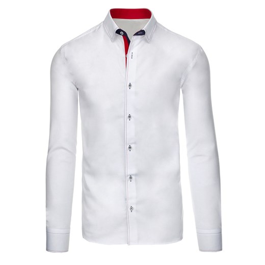 Biała koszula męska z długim rękawem (dx1310) Dstreet  XL 