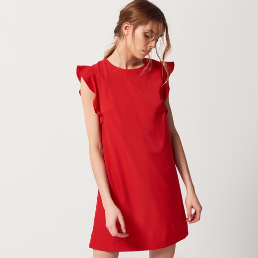 Mohito - Letnia sukienka z falbanami - Czerwony Mohito  40 
