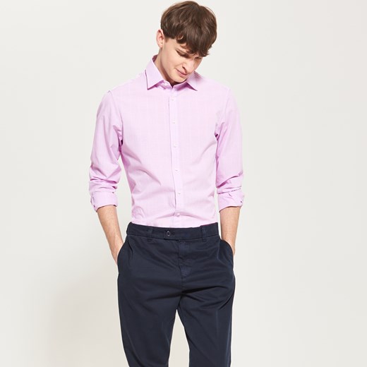 Reserved - Elegancka koszula w kratę - Różowy Reserved  43 