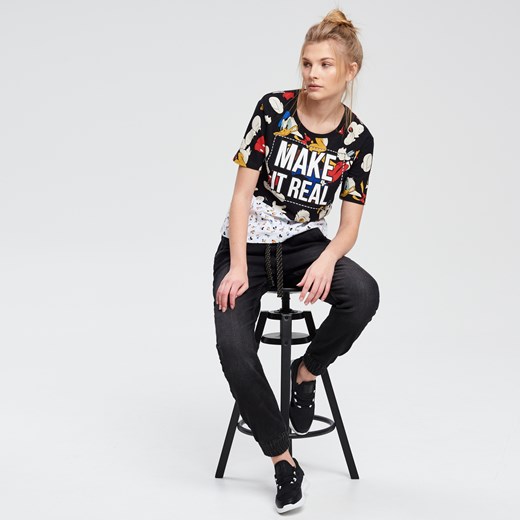 Cropp - T-shirt disney - Czarny