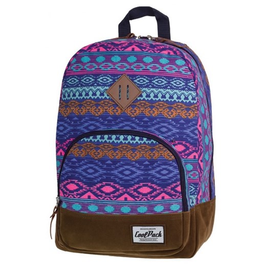 Plecak miejski CoolPack CP aztec niebieski CLASSIC BLUE TRIBAL 1014 fioletowy ePlecaki.pl