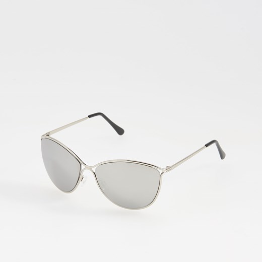 Reserved - Okulary przeciwsłoneczne - Srebrny bialy Reserved One Size 