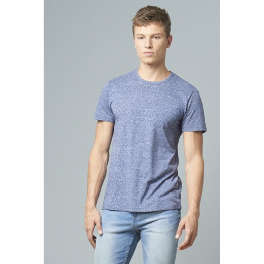 plated-knit t-shirt with breast pocket