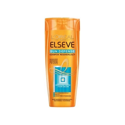 Szampon regenerujący - L'Oreal Elseve Sun Defense Shampoo pomaranczowy L'Oreal Paris 250ml MakeUp