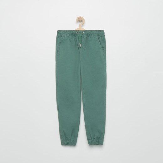Reserved - Spodnie z regulowaną talią - Zielony turkusowy Reserved 152 