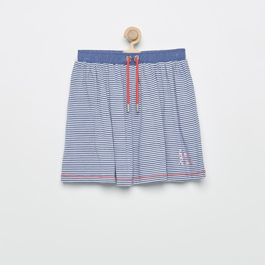 Reserved - Rozkloszowana spódnica w paski - Niebieski Reserved niebieski 104 