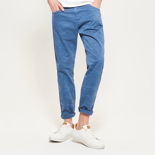 Reserved - Spodnie slim fit - Niebieski  Reserved 30 