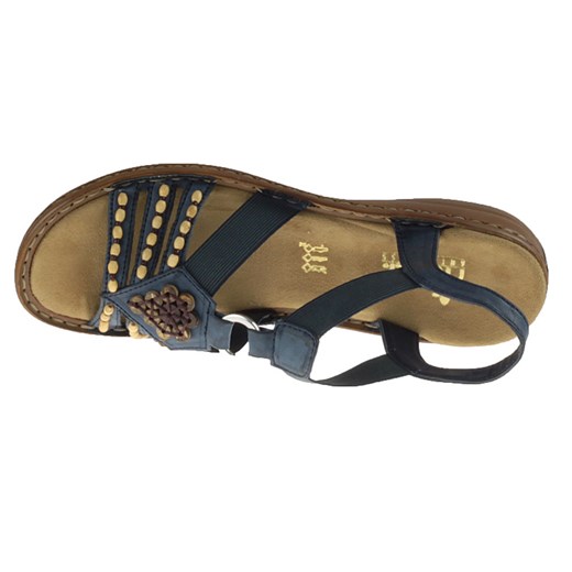 Sandały Rieker 608B0 - Niebieskie cozabuty-pl  sandały