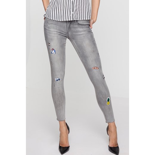 Grey Faded Skinny Jeans   Tally Weijl  