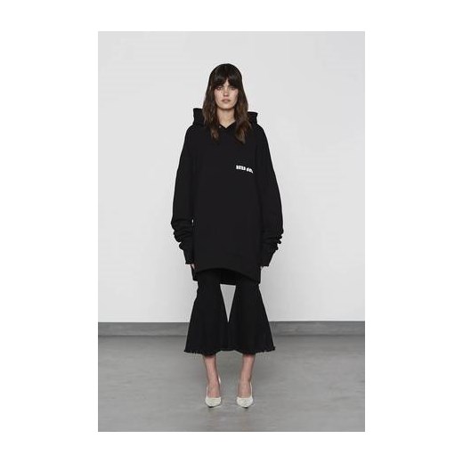 hard core huge hoodie black