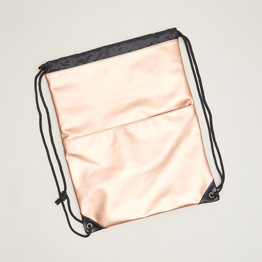 Cropp - Metaliczny plecak - Pomarańczo bezowy Cropp One Size 
