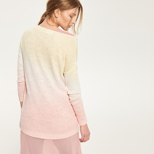 Reserved - Sweter z efektem gradientu - Różowy  Reserved L 