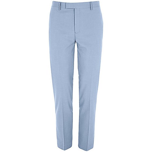Blue skinny suit trousers 