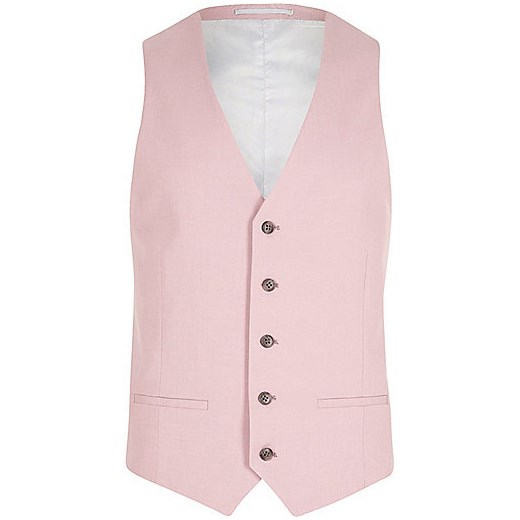 Pink suit waistcoat 