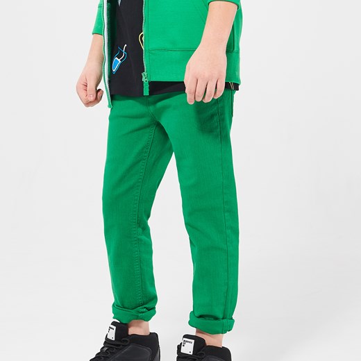 Reserved - Zielone spodnie - Zielony  Reserved 152 