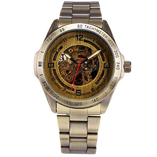 Zegarek męski Steampunk Retro zielony TakeShop
