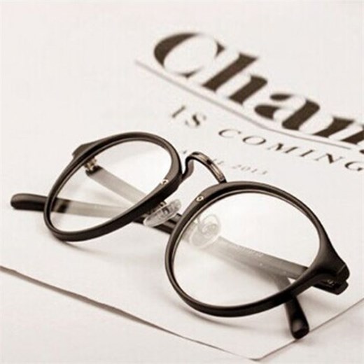 Okulary unisex zerówki Vintage 2017  bezowy  TakeShop