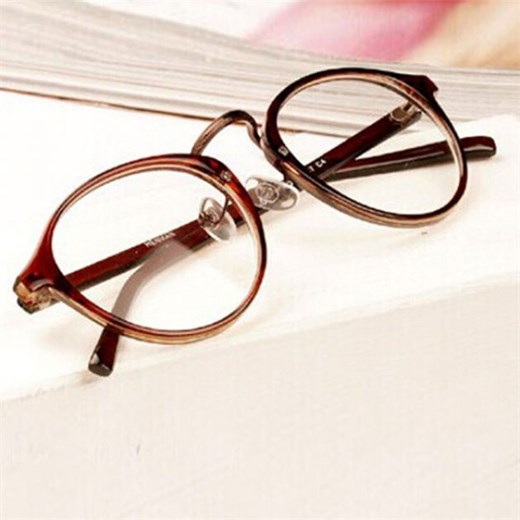Okulary unisex zerówki Vintage 2017  bezowy  TakeShop
