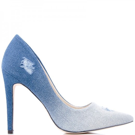 JEANSOWE SZPILKI Blue OMBRE - Modne Przetarcia Wilady 41