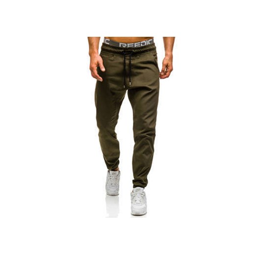 Zielone spodnie baggy męskie Denley 0399 zielony Denley.pl L