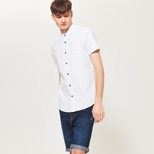 Reserved - Wzorzysta koszula - Biały Reserved bialy XL 