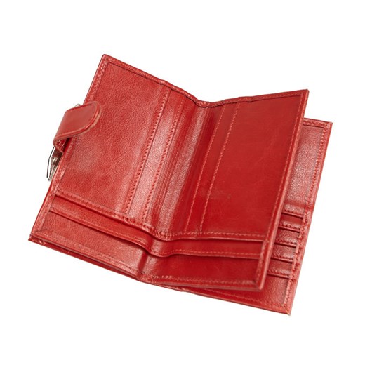 VALAR czerwony portfel damski - skóra naturalna. PORTD_10K
