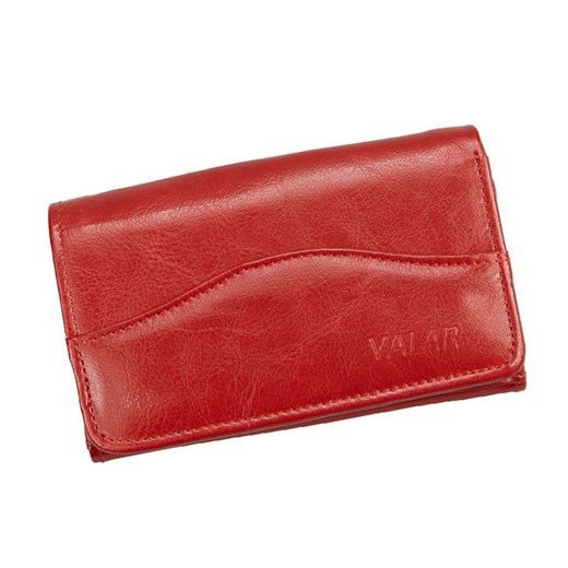 VALAR czerwony portfel damski - skóra naturalna. PORTD_8K