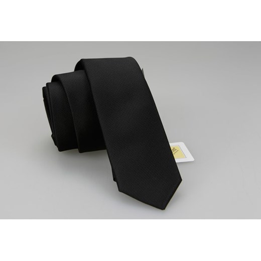 Czarny krawat KRZYSZTOF  5cm