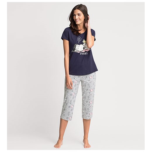 Kobiety, Piżama Snoopy z bawełny ekologicznej Lingerie S C&A