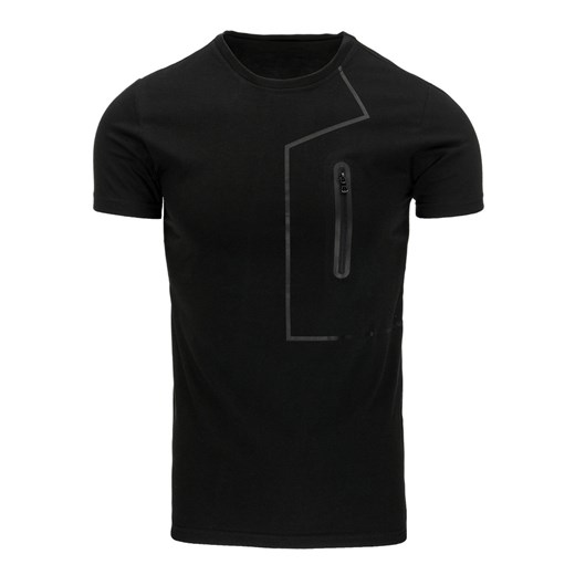 T-shirt męski z nadrukiem czarny (rx2152) Dstreet  XL 