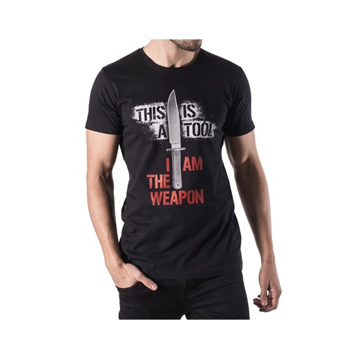 Koszulka T-shirt Tirvall I Am The Weapon Knife - czarna