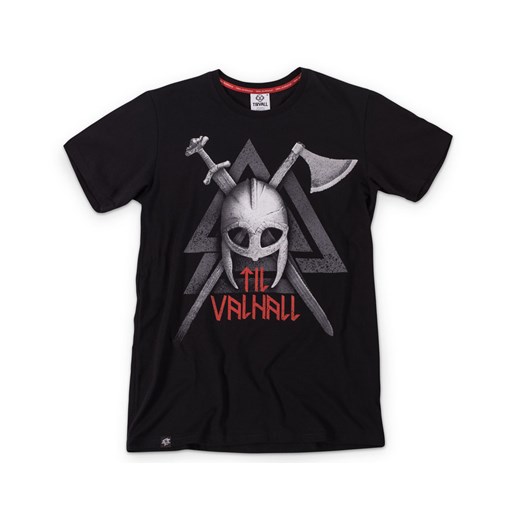 Koszulka T-shirt Tirvall Viking Til Valhall - czarna