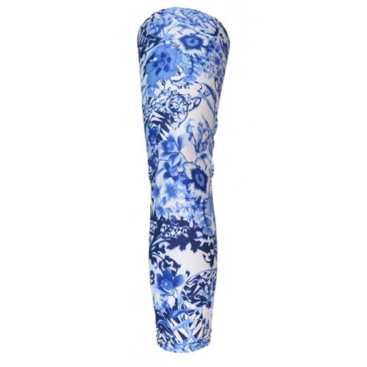 CALZEDONIA legginsy niebieskie wzór 3/4 M/L Calzedonia fioletowy M/L Ciuszki u Muszki
