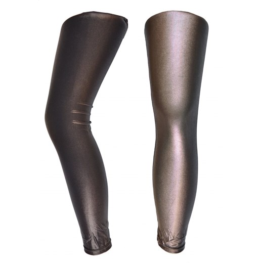 CALZEDONIA legginsy brązowe błyszczące 3/4 M/L Calzedonia szary M/L Ciuszki u Muszki
