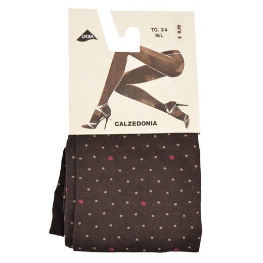 CALZEDONIA rajstopy kryjące brąz groszki 3/4 M/L Calzedonia szary 3/4 Ciuszki u Muszki