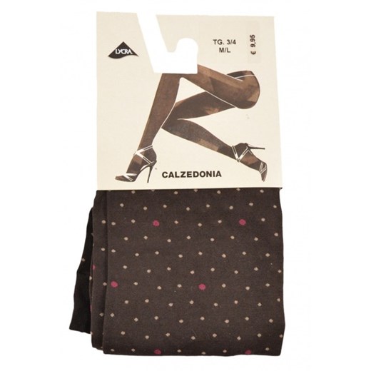 CALZEDONIA rajstopy kryjące brąz groszki 3/4 M/L Calzedonia szary 3/4 Ciuszki u Muszki