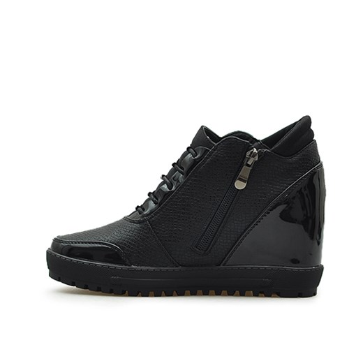 Sneakersy Filippo DBT008/17 Czarne lico + lakier  Filippo  Arturo-obuwie