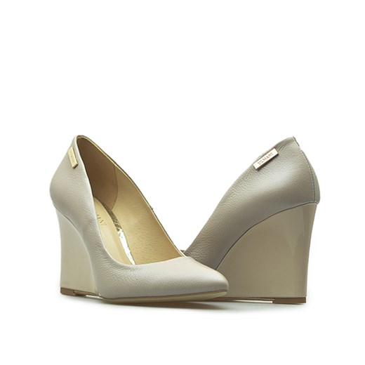Czółenka Ulmani Shoes 15601/S14+L12 Beżowe lico Ulmani Shoes Arturo-obuwie
