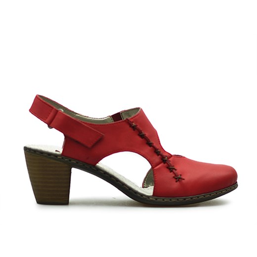 Sandały Rieker 40950-33 Czerwone lico Rieker czerwony  Arturo-obuwie