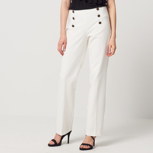 Mohito - Szerokie białe spodnie - Biały Mohito szary 32 