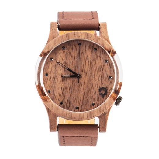 Drewniany zegarek Seria Slick - Orzech - Clear