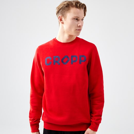 Cropp - Bluza z nadrukiem - Czerwony