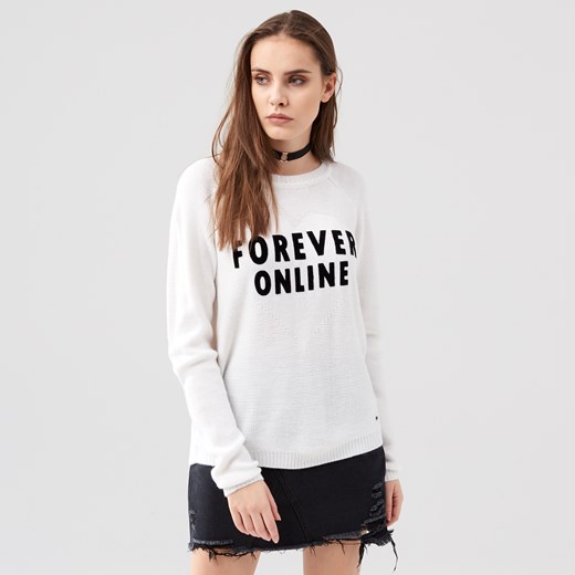 Cropp - Sweter forever online - Kremowy
