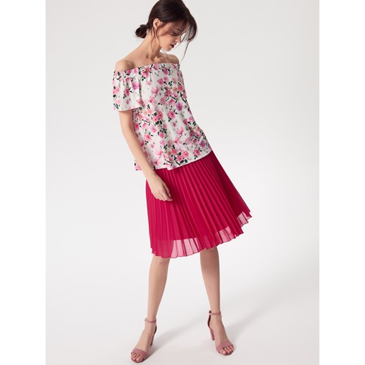 Mohito - Plisowana spódnica z szyfonu - Różowy Mohito  36 